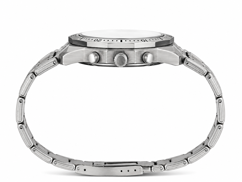 Pre-Owned TOROY Chronograph Men's Watch | Stainless Steel with Japanese Quartz Movement
