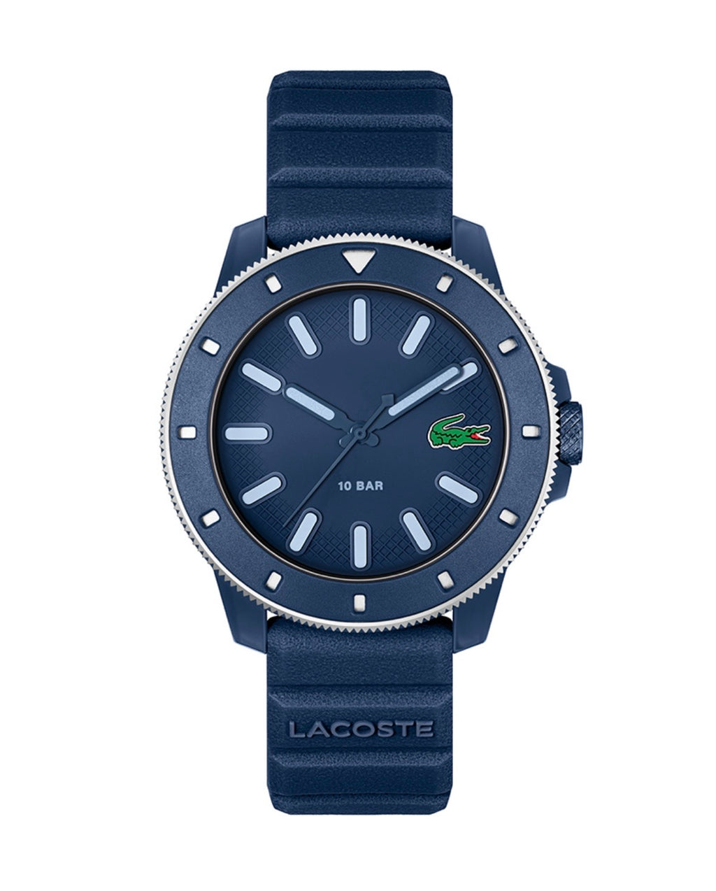 Lacoste L.12.12 Scuba Men's 43mm Blue Silicone Watch 2011413