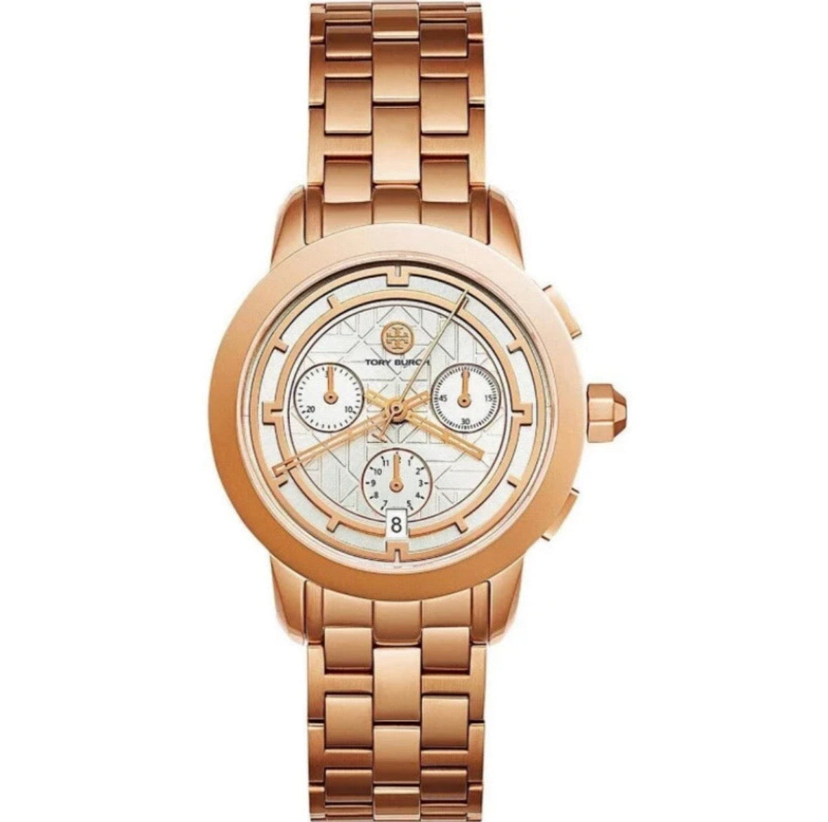 Tory Burch Women’s 37mm Rose Gold Chronograph Watch TBW1033