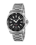 Gucci Men’s Swiss Made Quartz Stainless Steel Black Dial 40mm Watch YA136301A