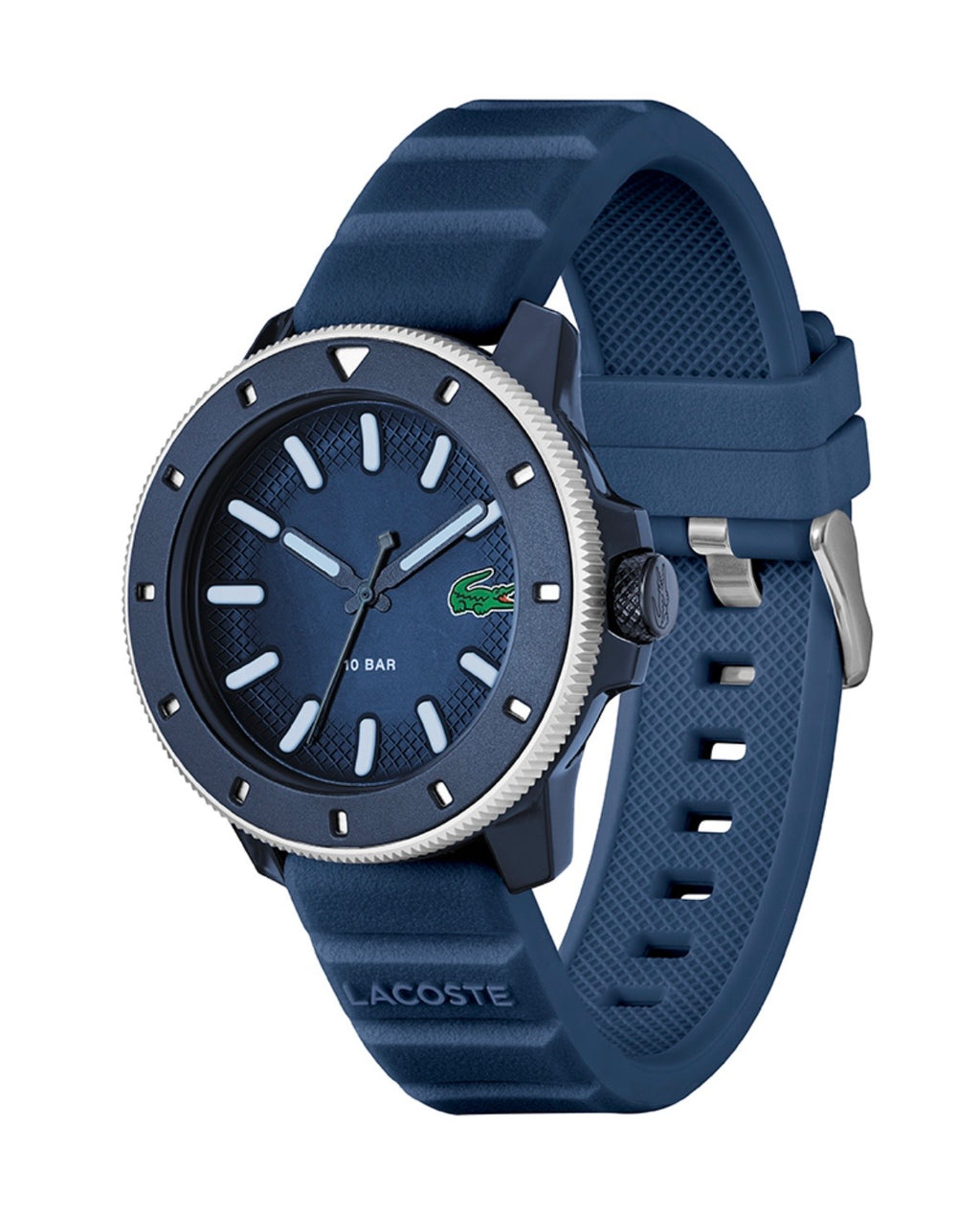 Lacoste L.12.12 Scuba Men's 43mm Blue Silicone Watch 2011413