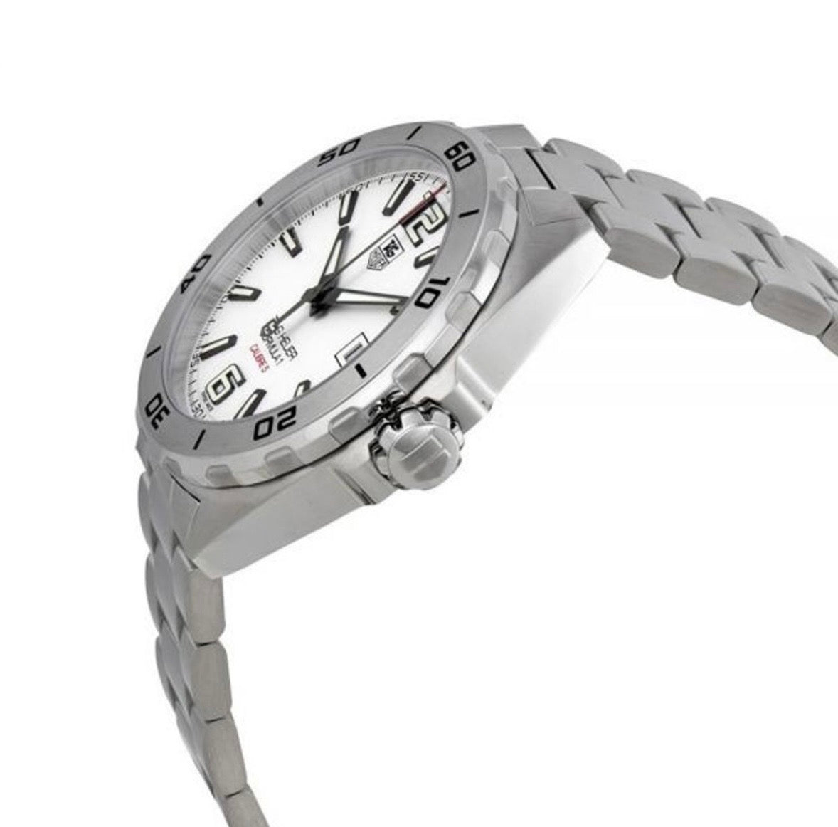 TAG Heuer Formula 1 Men’s Swiss Made Automatic White Dial Stainless Steel 41mm Watch WAZ2114.BA0875