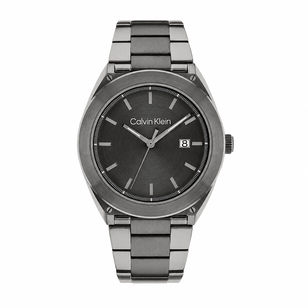 Calvin Klein CK 25200197 Men’s Quartz Grey Stainless Steel Dark Grey Dial 44mm Watch