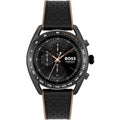 Hugo Boss Men’s Quartz Black Hybrid Strap Black Dial 44mm Watch 1514022