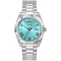 Guess Men’s Quartz Turquoise Dial Silver Stainless Steel 42mm Watch GW0265G11