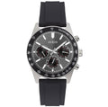 Guess GW0332G1 Men’s Quartz Black Dial Watch with Black Silicone Strap – 42mm