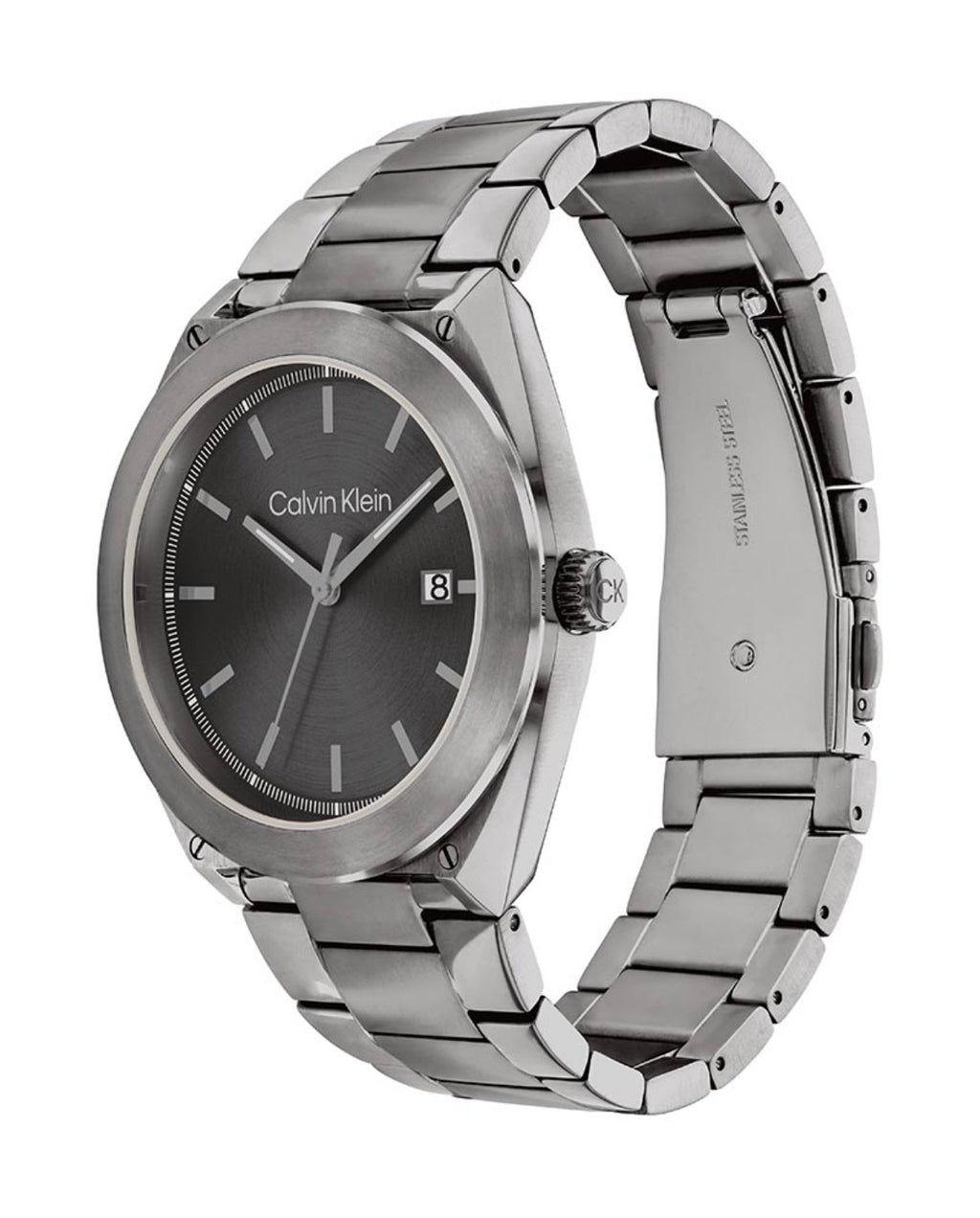 Calvin Klein CK 25200197 Men’s Quartz Grey Stainless Steel Dark Grey Dial 44mm Watch