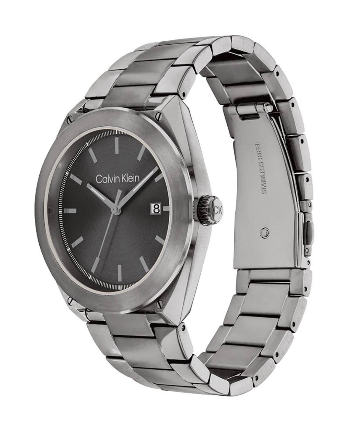 Calvin Klein CK 25200197 Men’s Quartz Grey Stainless Steel Dark Grey Dial 44mm Watch