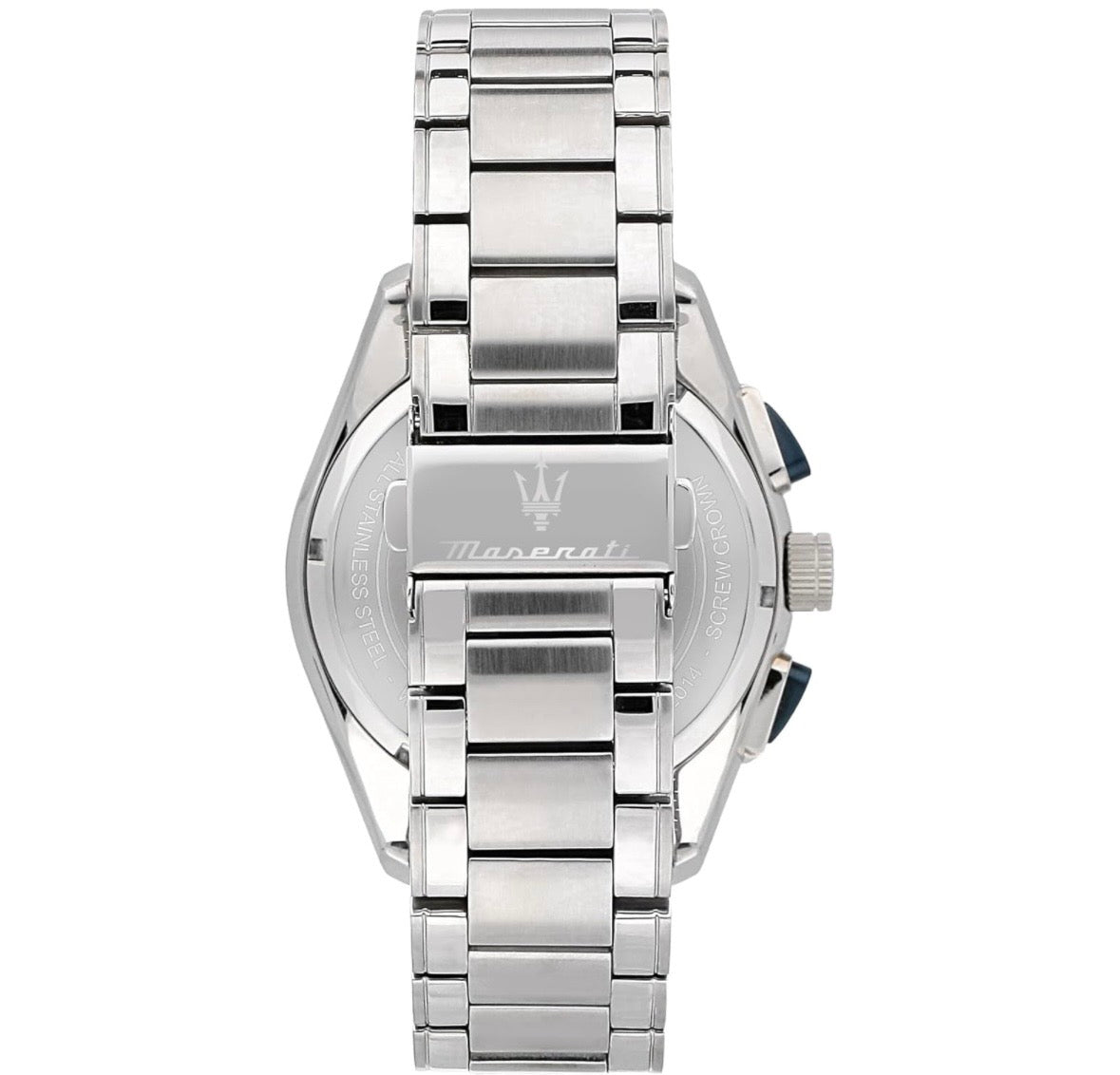 Maserati Traguardo Men’s Quartz Silver Stainless Steel Blue Dial 45mm Watch R8873612014