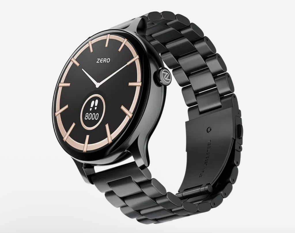 Zero Lifestyle Luna Pro Smartwatch (1.38" HD Display) – Bluetooth Calling, IP68 Waterproof Fitness & Health Tracker (Zinc Alloy Frame)