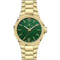 Ferro FL43018A-B8 Luxury Gold Metal Band Women's Watch — Green Dial (30 mm)