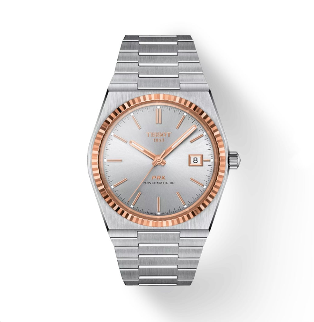 Tissot PRX Powermatic 80 Men’s Swiss Made Automatic Silver Dial Stainless Steel 40mm Watch T931.407.41.031.00