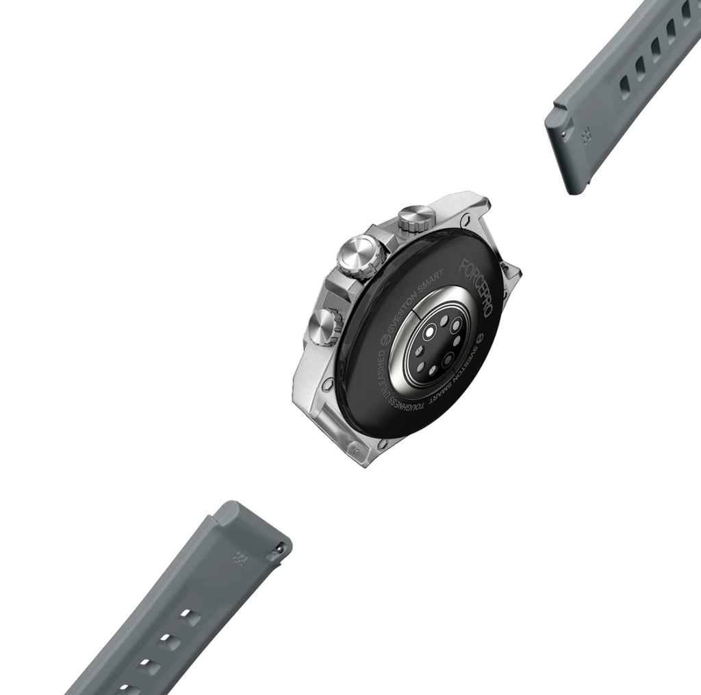 Sveston ForcePro Smartwatch (SVS-FORCEPRO-S-SG) – Bluetooth Calling & Fitness Tracker - Silver Gray