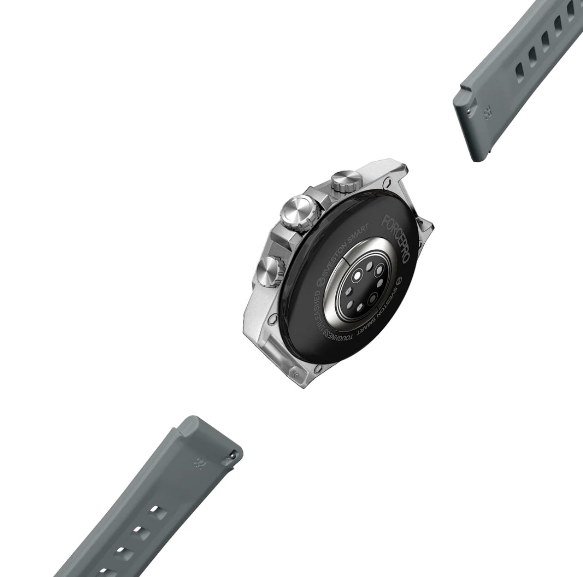 Sveston ForcePro Smartwatch (SVS-FORCEPRO-S-SG) – Bluetooth Calling & Fitness Tracker - Silver Gray