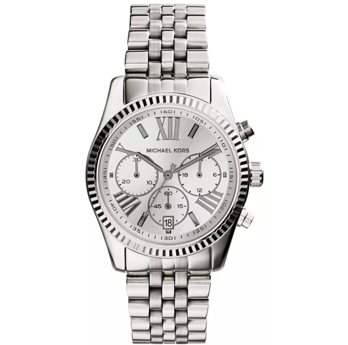 Michael Kors Women’s Quartz Silver Dial Stainless Steel 38mm Watch MK5555