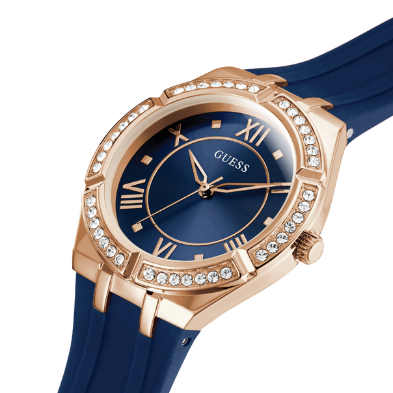 Guess Women’s Quartz Blue Silicone Strap Blue Dial 36mm Watch GW0034L4