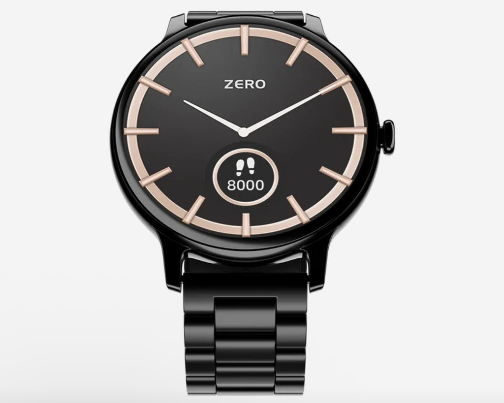Zero Lifestyle Luna Pro Smartwatch (1.38" HD Display) – Bluetooth Calling, IP68 Waterproof Fitness & Health Tracker (Zinc Alloy Frame)
