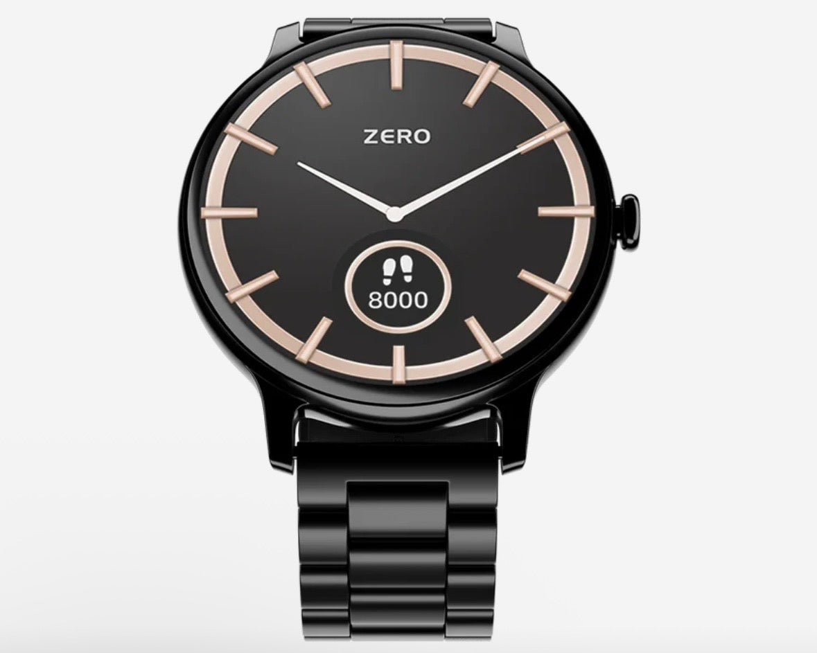 Zero Lifestyle Luna Pro Smartwatch (1.38" HD Display) – Bluetooth Calling, IP68 Waterproof Fitness & Health Tracker (Zinc Alloy Frame)