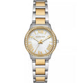 Michael Kors MK4910 Women’s Two-Tone Stainless Steel Quartz Watch with White Mother of Pearl Dial 31mm (Like New)