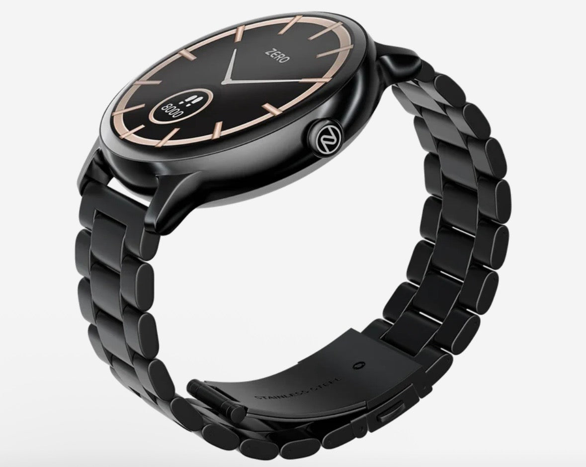 Zero Lifestyle Luna Pro Smartwatch (1.38" HD Display) – Bluetooth Calling, IP68 Waterproof Fitness & Health Tracker (Zinc Alloy Frame)