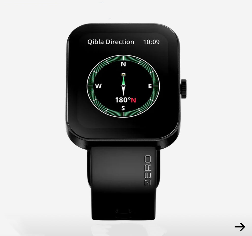 Zero Lifestyle Bolt Pro Smartwatch Jet Black 1.83” IPS HD Bluetooth Calling Watch – Heart Rate, SpO₂, IP66 Water Resistant