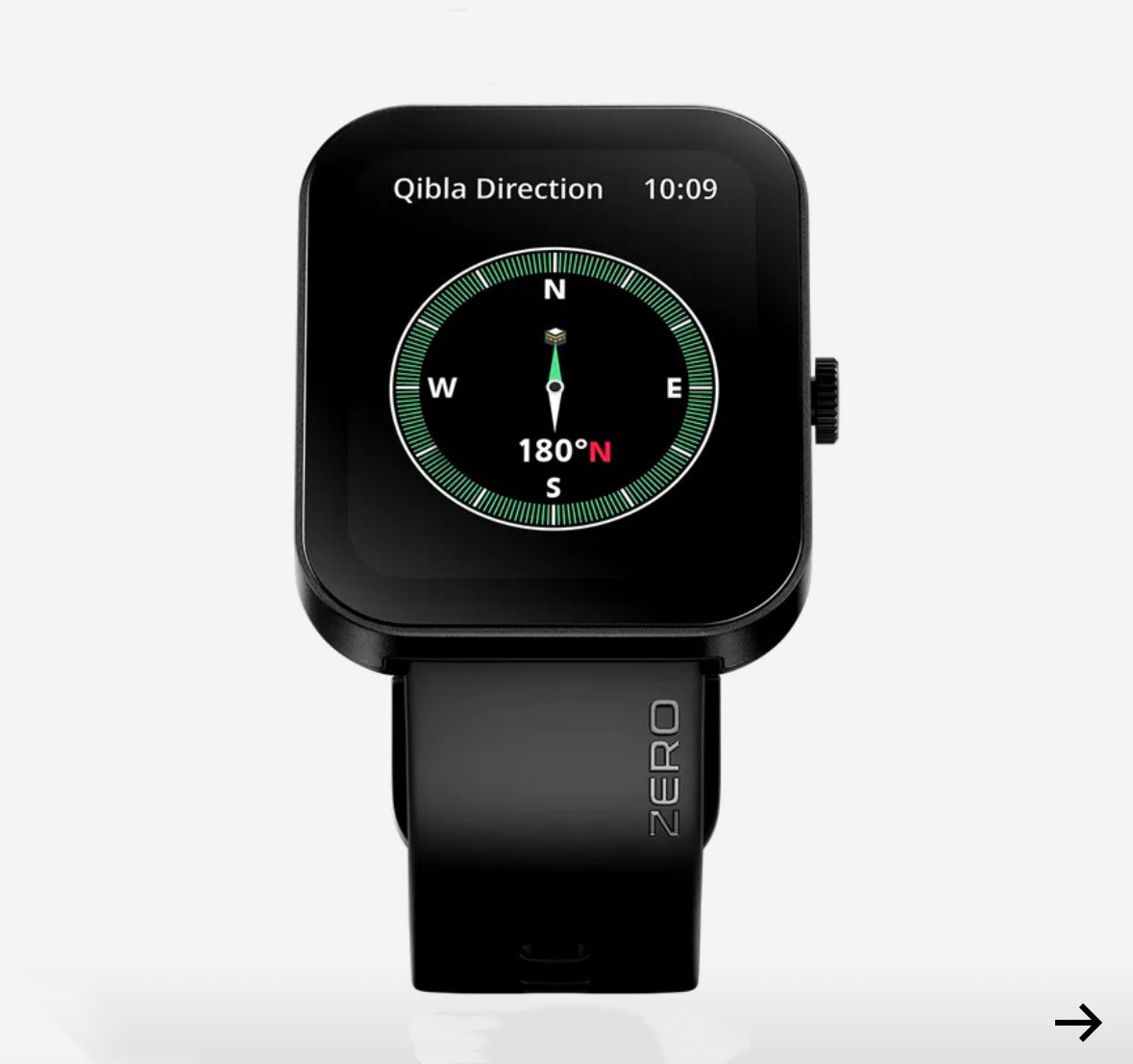Zero Lifestyle Bolt Pro Smartwatch Jet Black 1.83” IPS HD Bluetooth Calling Watch – Heart Rate, SpO₂, IP66 Water Resistant
