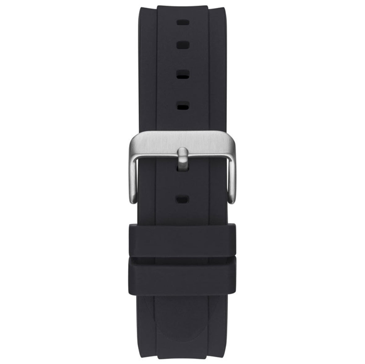 Guess GW0332G1 Men’s Quartz Black Dial Watch with Black Silicone Strap – 42mm