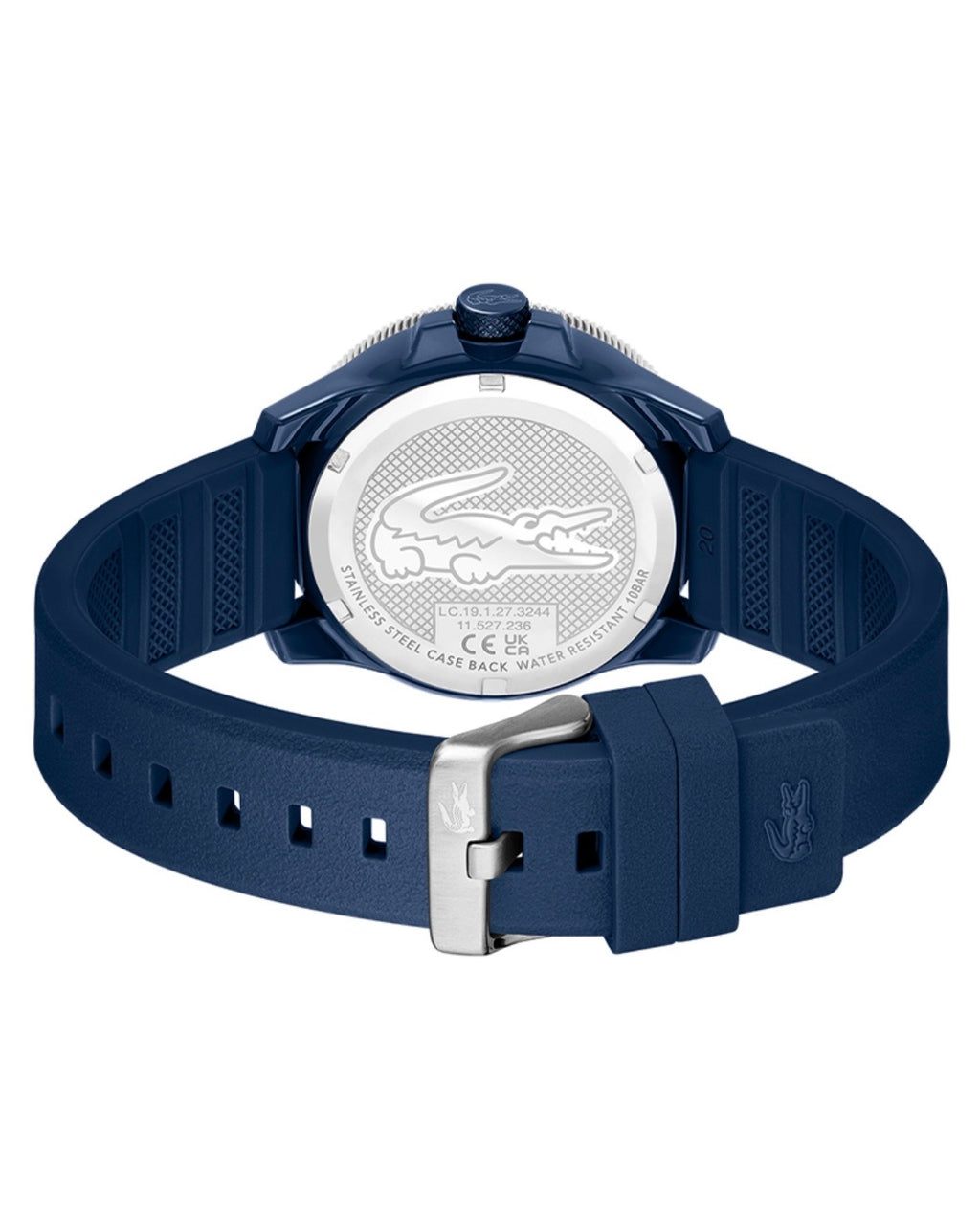 Lacoste L.12.12 Scuba Men's 43mm Blue Silicone Watch 2011413