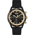 Hugo Boss Men’s Chronograph Quartz Black Nylon Strap Black Dial 44mm Watch 1513935