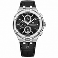 Maurice Lacroix AI1018-SS001-330-2 Swiss Quartz Men’s Black Dial Watch – 44mm