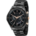 Maserati R8873627001 black chronograph watch actual front